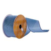 Vickerman 2.5"x30' Sky Blue Velvet Ribbon