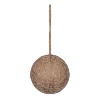Vickerman 4" Natural Wool String Wrapped Ball Ornament (4 pack)