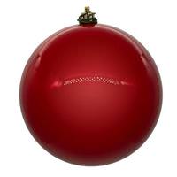 View 3" Red Pearl Ball Ornament (12 Pack)