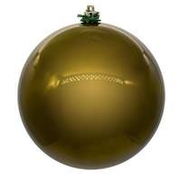Vickerman 3" Olive Pearl Ball UV Drilled Cap Ornament (12 Pack)