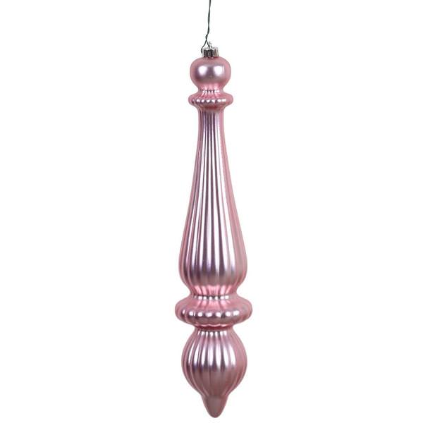 14" Lavender Matte Finish Finial Ornament (2 pack)