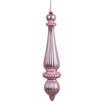 Vickerman 14" Lavender Matte Finish Finial Ornament (2 pack)