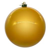 View 4.75" Gold Pearl Ball Ornament (4 Pack)
