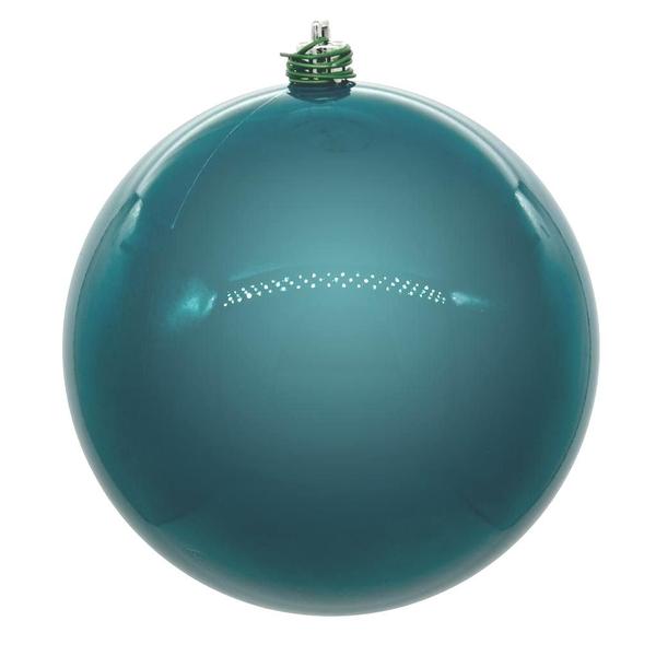 4.75"  Dark Teal Pearl Ball Ornament (4 Pack)