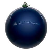Vickerman 6" Midnight Blue Pearl Ball Ornament (4 pack)