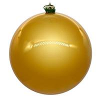 Vickerman 8" Honey Gold Pearl Ball UV Drilled Ornament