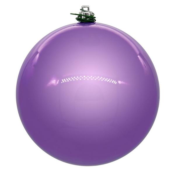 8" Lavender Pearl Ball UV Drilled Ornament