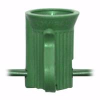 Vickerman 100 Light Green Wire Empty C7 String with 12" Spacing