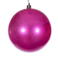 Vickerman 10" Hot Pink Pearl Ball UV Drilled Ornament
