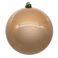 View 10" Cafe Latte Pearl Ball UV Drilled Ornament