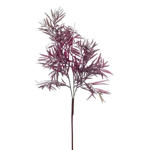 33" Artificial Plum Dried Fern Leaf Spray (3 Pack)