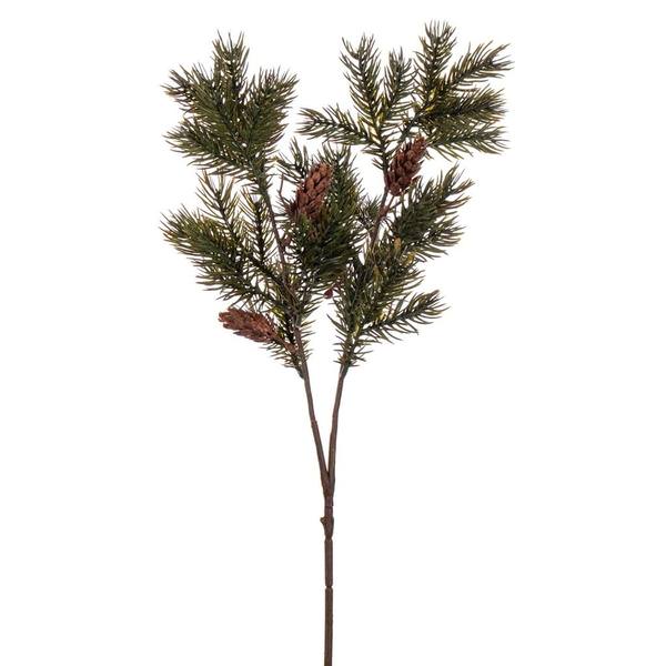 26" Artificial Cedar with Cone Spray (3 Pack)
