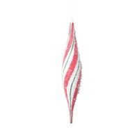 Vickerman 13" Black / Orange / White Shuttle Drop Ornament (2 Pack)