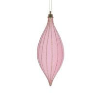 Vickerman 7" Light Pink Shuttle Drop Ornament (3 Pack)