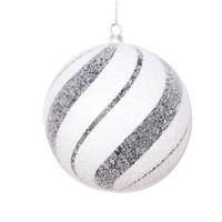 View 4.7" Black / White Ball Ornament (3 pack)