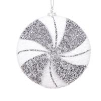 Vickerman 4" White / Black Swirl Flat Ball (4 Pack)