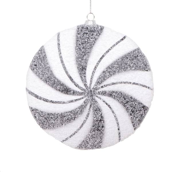 6" White / Black Swirl Flat Ball (2 Pack)