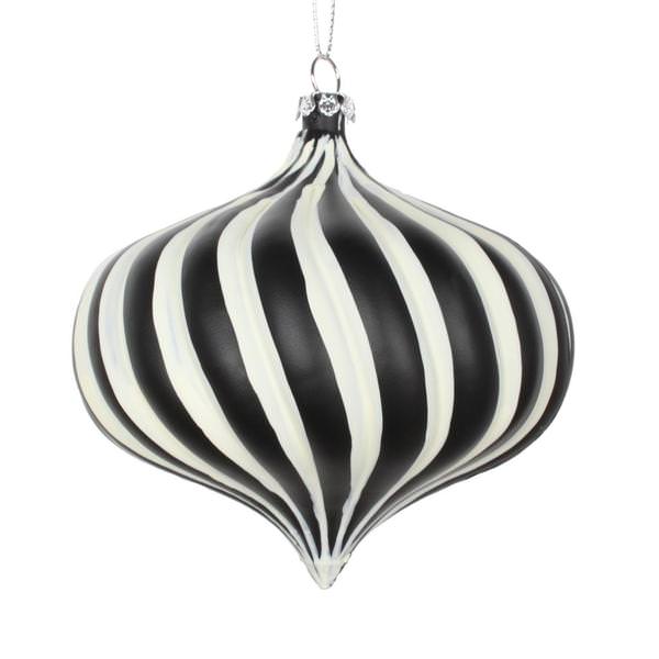 4" White / Black Matte Onion (4 Pack)