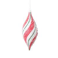 Vickerman 5" Red Green Shuttle Drop Ornament