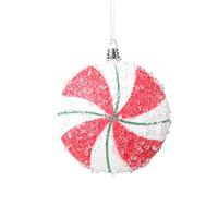 Vickerman 4" Red / Green Swirl Flat Ball (4 Pack)