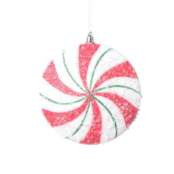 6" Red / Green Swirl Flat Ball (2 Pack)