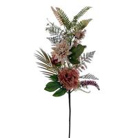Vickerman 36" Artificial Coral Peony Dahlia Spray (2 pack)