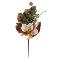 Vickerman 29" Artificial White Magnolia Spray