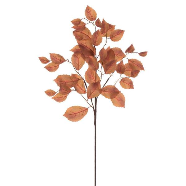 32" Artificial Autumn Orange Dried Fern Leaf Spray (3 Pack)