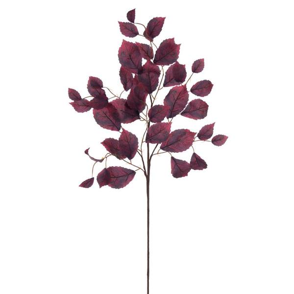 32" Artificial Burgundy Dried Fern Leaf Spray (3 Pack)
