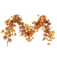 Vickerman 5' Artificial Fall Orange Leaf Garland
