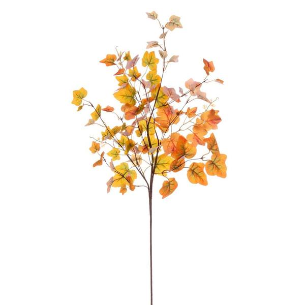 32" Artificial Fall Orange Leaf Spray (2 Pack)