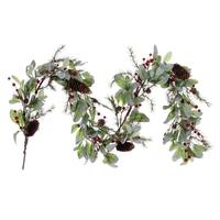 Vickerman 5' Artificial Green Leaf Garland