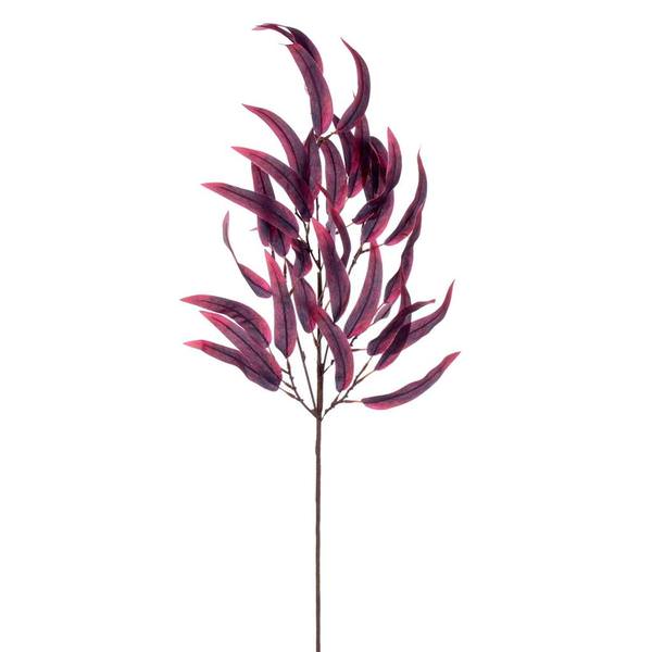 32" Artificial Burgundy Leaf Spray (2 Pack)