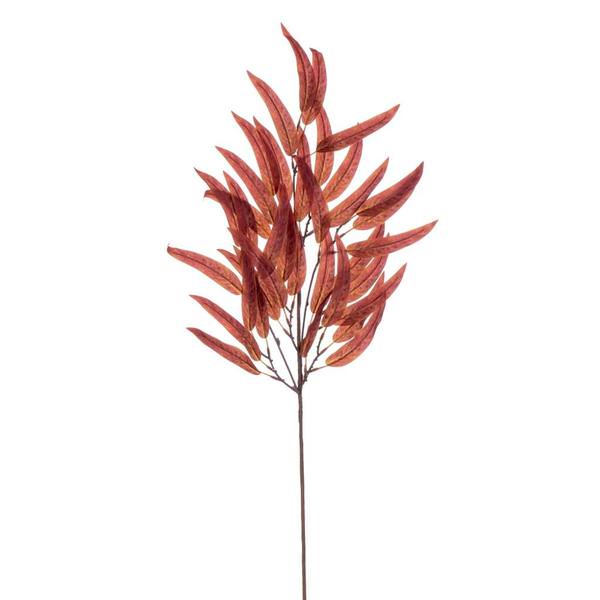 32" Artificial Dark Brown Leaf Spray (2 Pack)