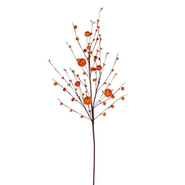 32" Artificial Orange Leaf Spray (3 Pack)