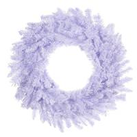 View 24" Artificial Flocked White Fir Wreath Unlit