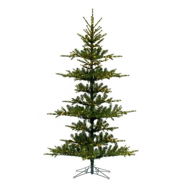 9' x 65" Artificial Yukon Display Tree 1247 Tips 1050 4mm LED Low Voltage Warm White Lights