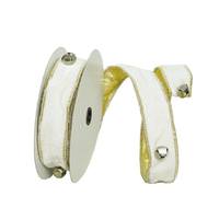Vickerman 1.5"x30' White Jingle Bells Ribbon