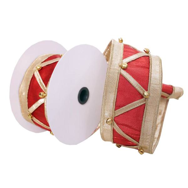 2.5"x15' Red / Gold Nut Cracker Ribbon