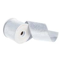 Vickerman 4" x 30' Silver Shimmer Texture Ribbon