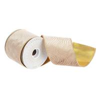 Vickerman 4" x 30' Gold Shimmer Texture Ribbon