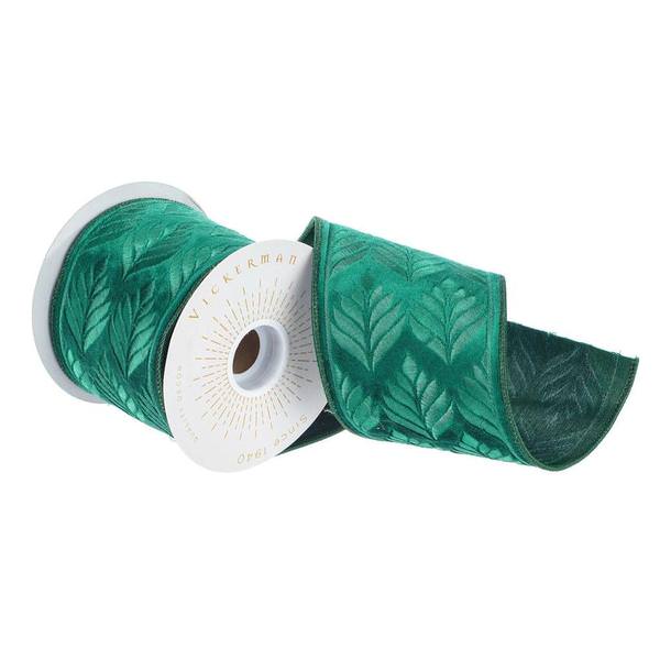 4" x 15' Teal Green Embroidery Ribbon