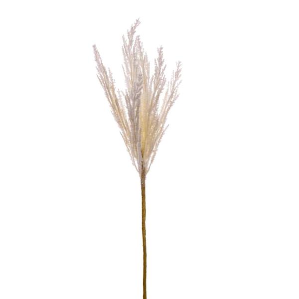26" Artificial Cream Glitter Reed Spray (3 Pack)
