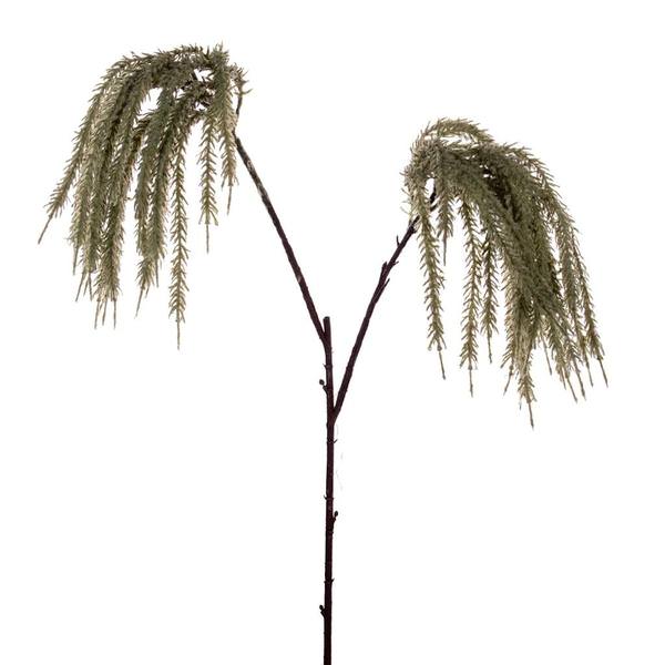39" Green Glitter Reed Spray (2 Pack)