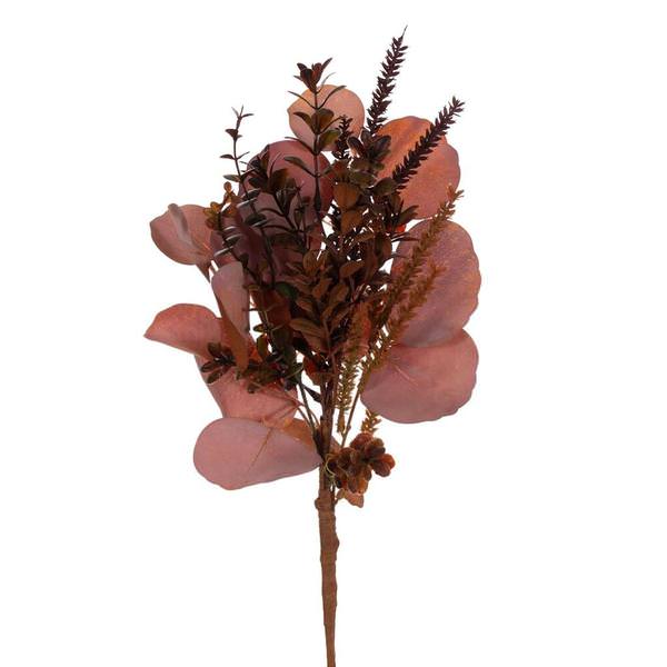 14" Artificial Mocha Autumn Mixed Bouquet (3 Pack)