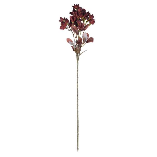 25.5" Artificial Burgundy Primrose Flower Spray (3 Pack)