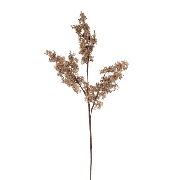 28" Artificial Cream Broken Leaf Branch (3 pack)