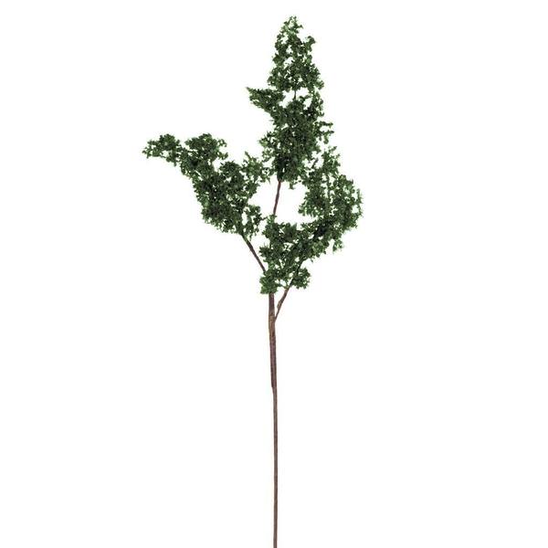 28" Artificial Green Broken Leaf Branch (3 pack)