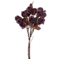 Vickerman 16.5" Artificial Light Burgundy Artificial Rose Bundle