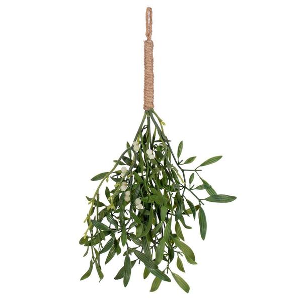 16" Artificial Green Mistletoe Spray (4 pack)